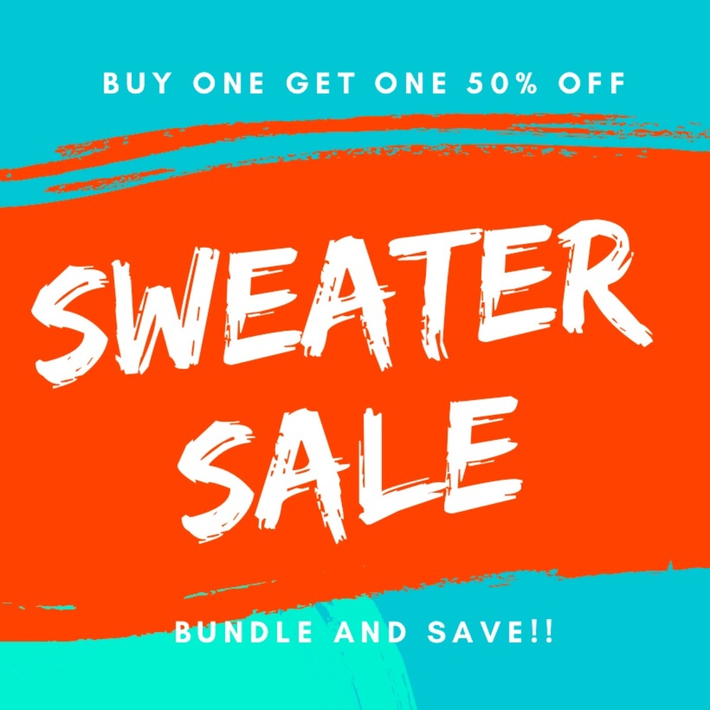 Sweater Sale!! Buy One Get One 50% Off